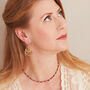 Red Garnet Short Beaded Layering Necklace, thumbnail 4 of 12