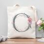 Luxury Duck Egg Floral Alphabet Bag, thumbnail 1 of 3