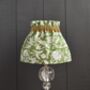 Dolly Green Scrunchie Lampshade With A Velvet Trim, thumbnail 4 of 5