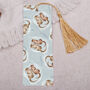 Floating Otters Bookmark With Coloured Tassel, thumbnail 2 of 3