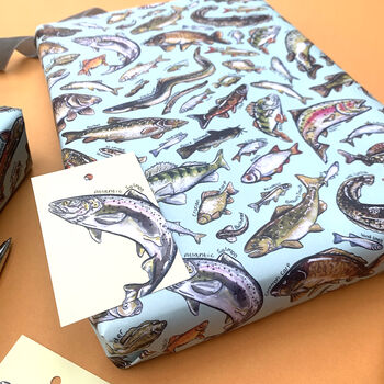 Freshwater Fish Species Wrapping Paper Set, 12 of 12