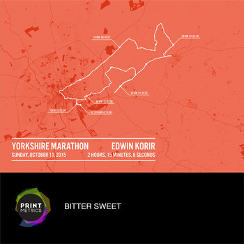 Personalised Yorkshire Marathon, 3 of 12