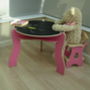Child's Wooden Table And Chair Set, thumbnail 1 of 4