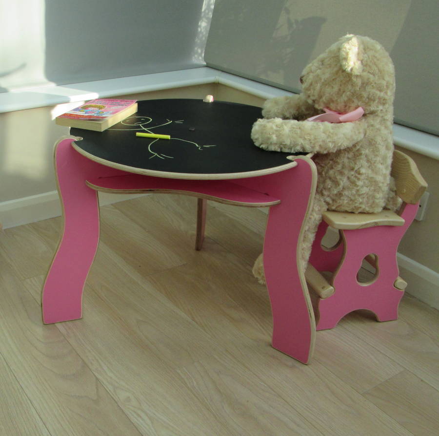 Child's Wooden Table And Chair Set, 1 of 4
