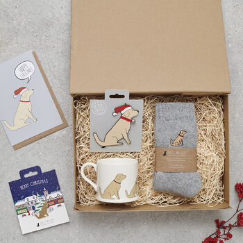 Christmas Golden Retriever Dog Pin Badge, 4 of 12