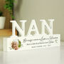 Personalised Nan Memorial Photo Ornament, thumbnail 3 of 3
