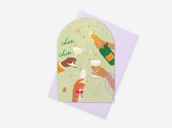 Champagne Chin Chin Card, 4 of 4