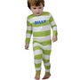 Personalised Name Stripy Organic Pyjamas, thumbnail 1 of 3