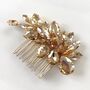 Gold Crystal Hair Comb, thumbnail 2 of 4