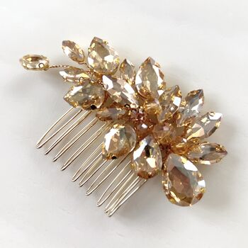 Gold Crystal Hair Comb, 2 of 4