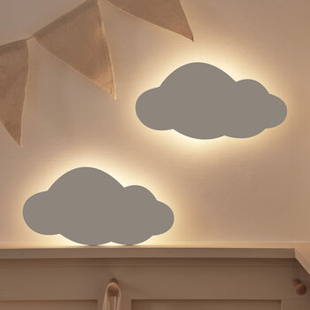 Two Rechargeable LED Cloud Children’s Wall Lights, 2 of 6