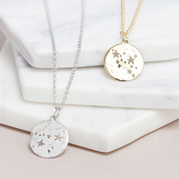Star Sign Zodiac Necklace Silver Or Gold, 6 of 10