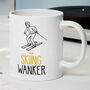Novelty Funny And Rude 'Skiing Wanker' Gift Mug, Ski Birthday Present, thumbnail 1 of 4