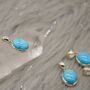 Turquoise Pendant Set In Sterling Silver Necklace, thumbnail 4 of 10