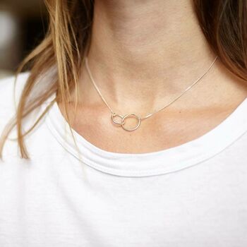 Sisters Infinity Necklace, 3 of 5