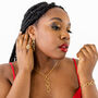 Volcan Necklace In 18ct Gold Vermeil, thumbnail 3 of 5