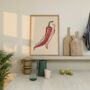 Chilli Pepper Kitchen Print, thumbnail 8 of 8