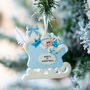 Personalised First Christmas Sleigh Decoration, thumbnail 2 of 2