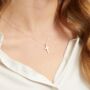 Arundel Sterling Silver Cross Pendant Necklace, thumbnail 2 of 4