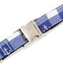 The Anglesey Nautical Checked Blue Anchor Design Dog Collar, thumbnail 8 of 8