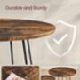 Set Of Two Modern Round Coffee Tables Steel Frame, thumbnail 5 of 8