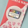 Unapologetically Myself Lgbtq Rainbow Name Label Enamel Pin Badge, thumbnail 2 of 4