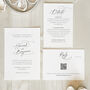Romantic Script Wedding Invitation, thumbnail 3 of 6
