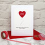 Heart Balloon Ruby Wedding Anniversary Card, thumbnail 1 of 4