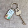 Personalised Garden Shed Keyring | Gardening Keychain, thumbnail 5 of 6