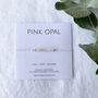 Pink Opal Silk Bracelet October Birthstone Bracelet, thumbnail 5 of 7