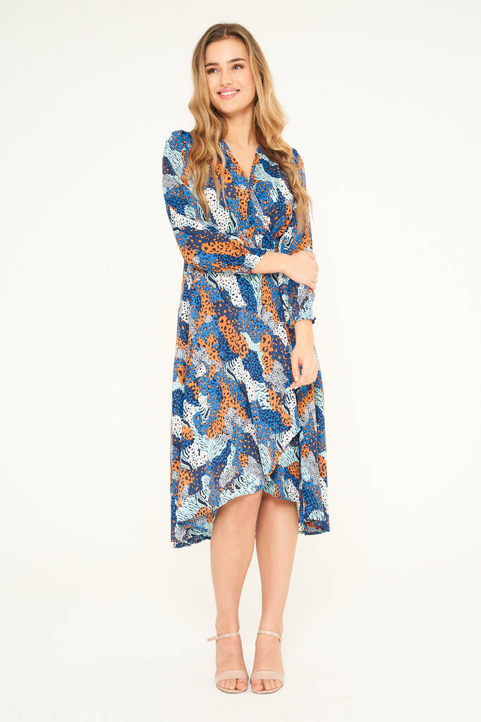 Mixed Animal Print Multi Dress By Gatsbylady London