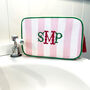 Monogramed Embroidered Cosmetic Bag, thumbnail 2 of 6