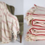 Handloomed Striped Blanket And Two Cushion Covers Set, thumbnail 4 of 5