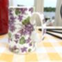 Cream Jug In Ditsy Violet Design, thumbnail 4 of 8