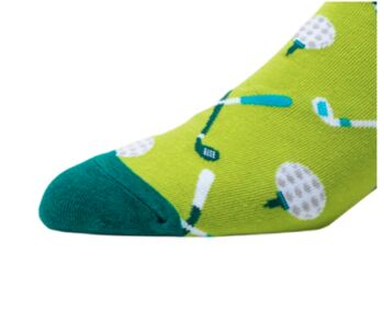 Novelty Fun Socks Size Five To Nine ~ Golf Theme Socks, 5 of 6