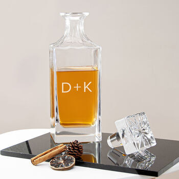 Personalised Initial Glass Decanter Gift, 2 of 3
