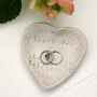 Heart Shaped Bridesmaid Ceramic Ring Dish, thumbnail 5 of 6