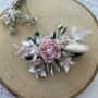 Baby Pale Pink Dried Flower Hair Comb, thumbnail 1 of 5