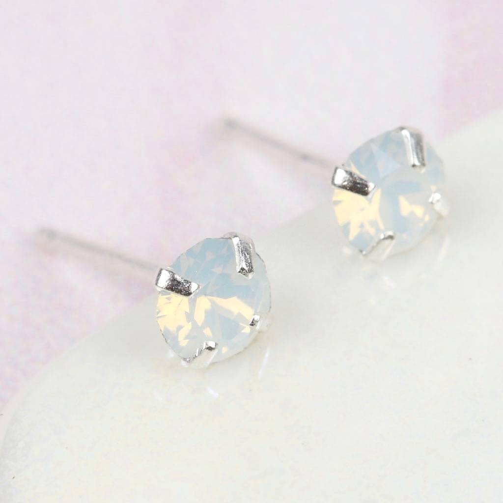 Swarovski Crystal Stud Earrings By Lisa Angel | notonthehighstreet.com