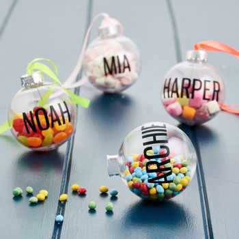 Personalised Fill Me Up Bauble, 5 of 11