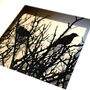 Framed Birds In A Tree Papercut Art, thumbnail 5 of 7