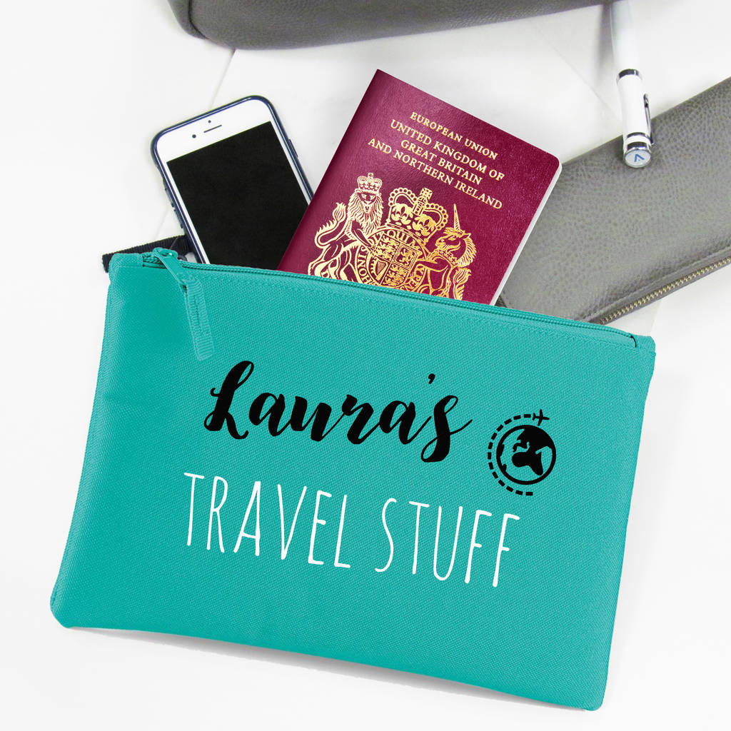 Personalised Travel Essentials Bag, 1 of 4