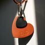 Personalised Leather Heart Keyring, thumbnail 8 of 9