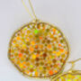 Statement Disco Earrings With Gold Glitter, thumbnail 4 of 12