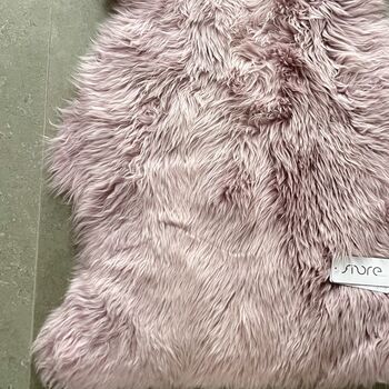 Lilac Silky Sheepskin Rug, 2 of 2