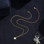 Minimalist Star Pendant Necklace, thumbnail 5 of 10