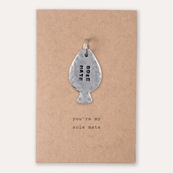 'Sole Mate' Or 'Quite A Catch' Fish Keyring Charm, 5 of 7