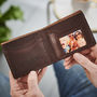 Personalised Leather Wallet With Metal Photo, thumbnail 2 of 5
