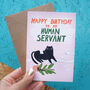 Happy Birthday Card From The Cat, thumbnail 2 of 2