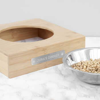 Personalised Bamboo Dog Bowl, 3 of 4